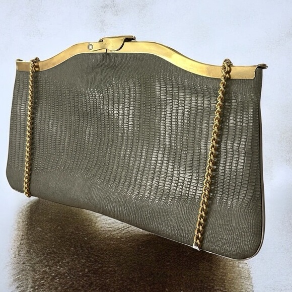 Vintage Etra Leather Clutch (1960s) - Picture 1 of 8
